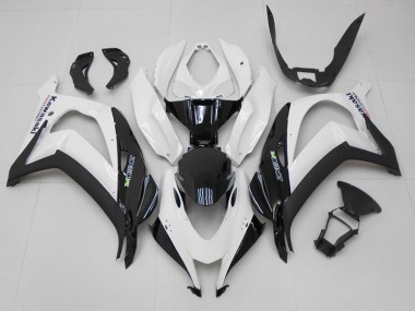 16-19 White Black Kawasaki ZX10R Motorcycle Fairings