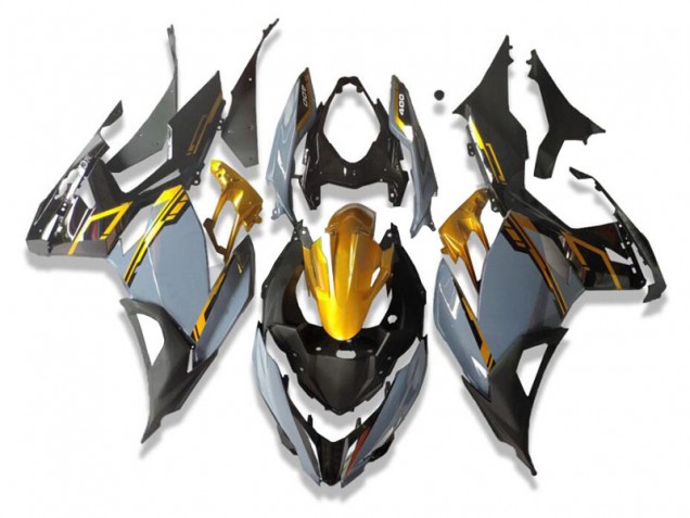 18-23 Grey Black Kawasaki EX400 Motorcycle Fairings 18-23 Grey Black Kawasaki EX400 Motorcycle Fairings