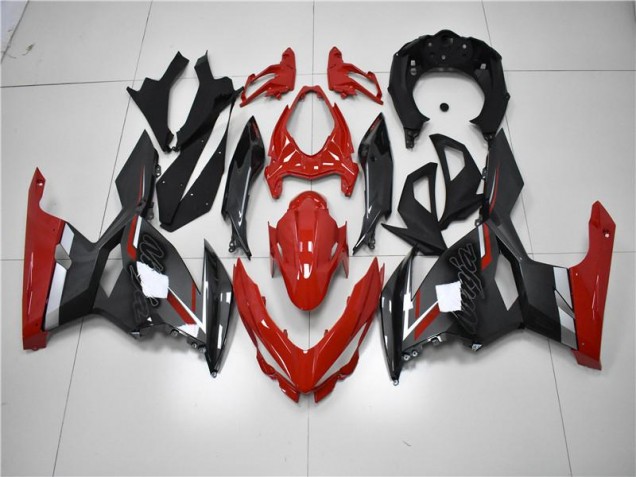 18-23 Red Black Kawasaki EX400 Motorcycle Fairings 18-23 Red Black Kawasaki EX400 Motorcycle Fairings