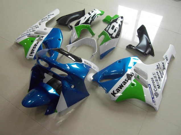 94-97 Light Blue White Kawasaki ZX9R Motorcycle Fairings 94-97 Light Blue White Kawasaki ZX9R Motorcycle Fairings