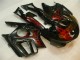 95-98 Black Red Flame Honda CBR600 F3 Motorcycle Fairing