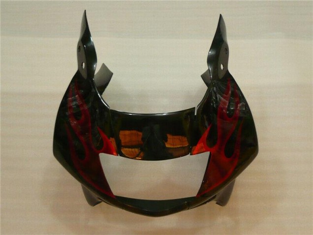 95-98 Black Red Flame Honda CBR600 F3 Motorcycle Fairing