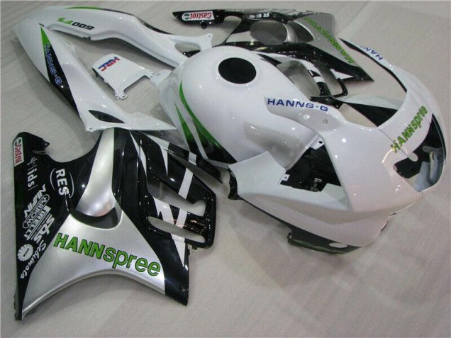 95-98 White Green Hannspree Honda CBR600 F3 Motorcycle Fairings