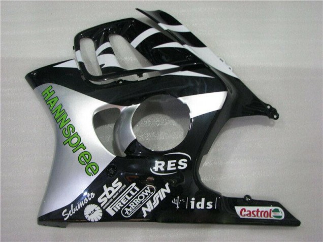 95-98 White Green Hannspree Honda CBR600 F3 Motorcycle Fairings