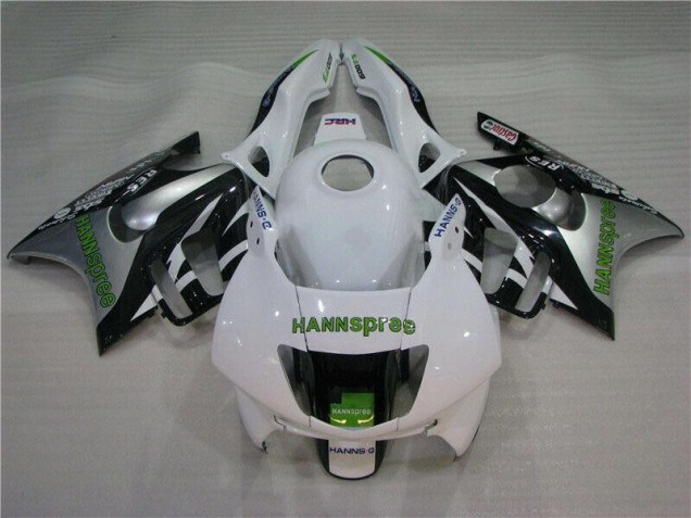 95-98 White Green Hannspree Honda CBR600 F3 Motorcycle Fairings