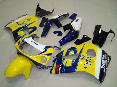 96-00 Yellow Corona Suzuki GSXR 600 Motorcycle Fairings