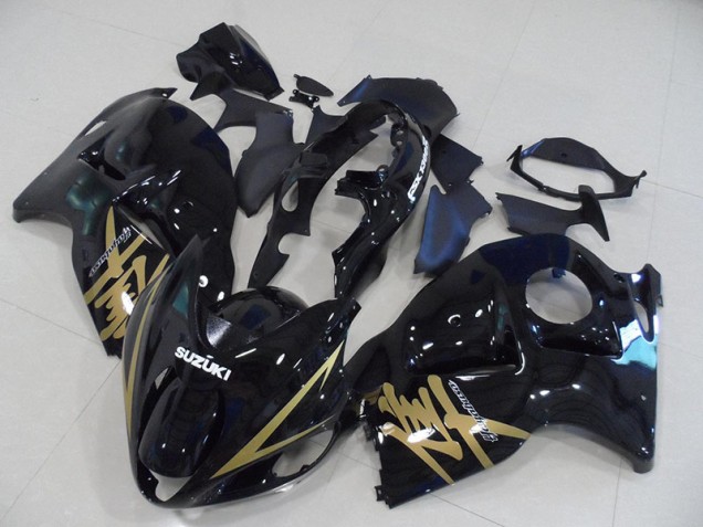 96-07 Black Gold Decal Suzuki GSXR 1300 Hayabusa Motorcycle Fairings 96-07 Black Gold Decal Suzuki GSXR 1300 Hayabusa Motorcycle Fairings
