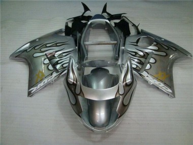 96-07 Flame Silver Grey Honda CBR1100XX Motorcycle Fairings