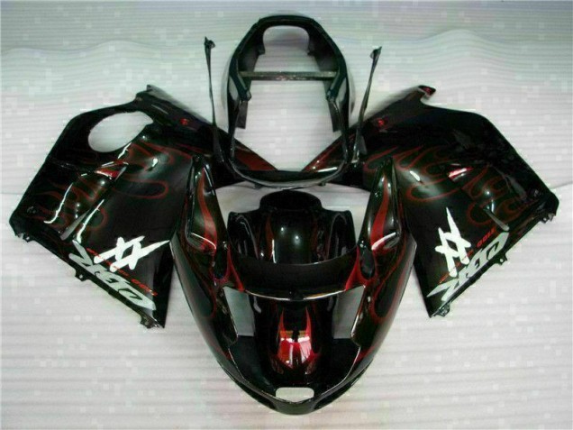 96-07 Red Flame Honda CBR1100XX Motorcycle Fairing 96-07 Red Flame Honda CBR1100XX Motorcycle Fairing