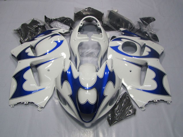 96-07 White Blue Suzuki GSXR 1300 Hayabusa Motorcycle Fairings 96-07 White Blue Suzuki GSXR 1300 Hayabusa Motorcycle Fairings