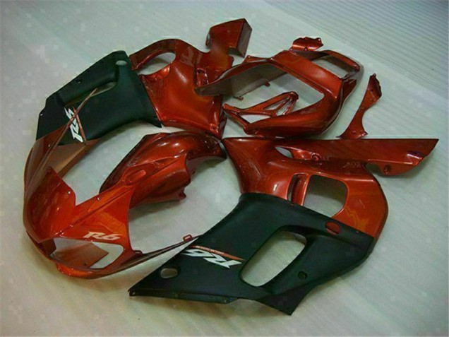 98-02 Black Brown Yamaha YZF R6 Motorcycle Fairings 98-02 Black Brown Yamaha YZF R6 Motorcycle Fairings