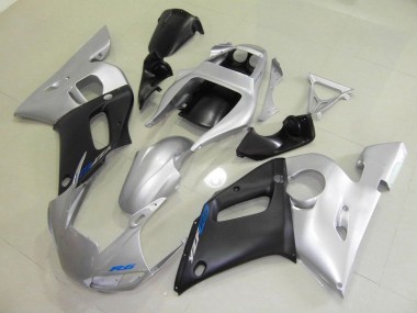 98-02 Black Silver Yamaha YZF R6 Motorcycle Fairings