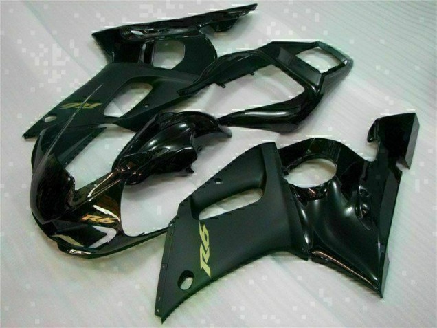 98-02 Black Yamaha YZF R6 Full Motorcycle Fairing Kits 98-02 Black Yamaha YZF R6 Full Motorcycle Fairing Kits