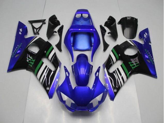 98-02 Blue Monster Yamaha YZF R6 Motorcycle Fairings 98-02 Blue Monster Yamaha YZF R6 Motorcycle Fairings