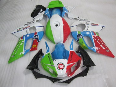 98-02 Blue Red Fiat Kastinee Yamaha YZF R6 Motorcycle Fairings