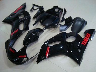 98-02 Glossy Black Red Decals Yamaha YZF R6 Motorcycle Fairing