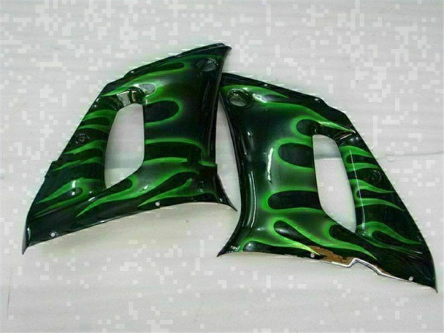 98-02 Green Black Yamaha YZF R6 Motorcycle Fairings 98-02 Green Black Yamaha YZF R6 Motorcycle Fairings