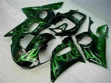 98-02 Green Black Yamaha YZF R6 Motorcycle Fairings