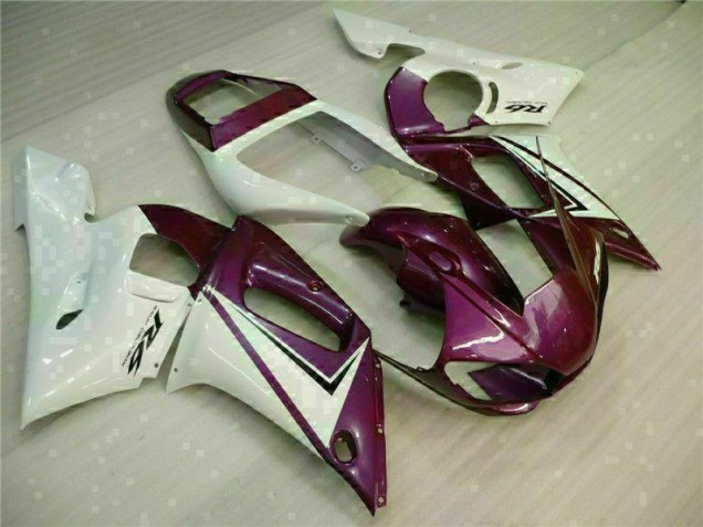 98-02 Purple White Yamaha YZF R6 Motorcycle Fairings 98-02 Purple White Yamaha YZF R6 Motorcycle Fairings