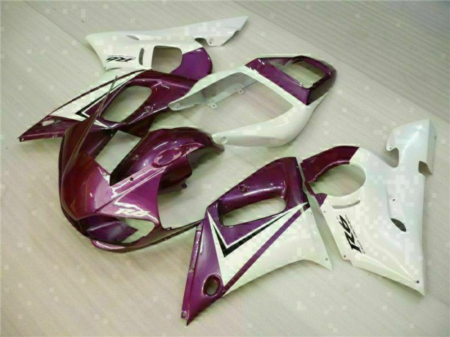 98-02 Purple White Yamaha YZF R6 Motorcycle Fairings 98-02 Purple White Yamaha YZF R6 Motorcycle Fairings