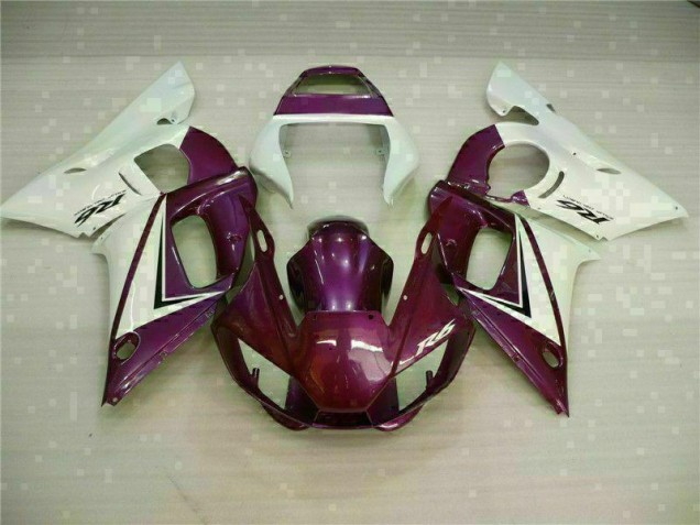 98-02 Purple White Yamaha YZF R6 Motorcycle Fairings 98-02 Purple White Yamaha YZF R6 Motorcycle Fairings