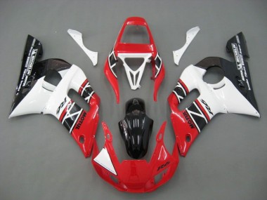 98-02 Red White Black Yamaha YZF R6 Motorcycle Fairings