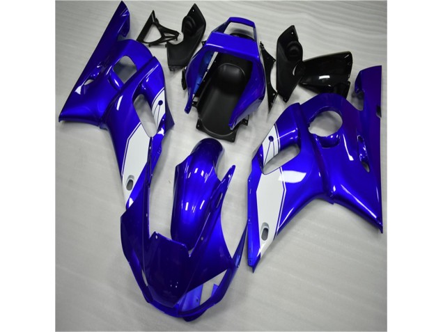 98-02 White Blue Yamaha YZF R6 Motorcycle Fairings 98-02 White Blue Yamaha YZF R6 Motorcycle Fairings