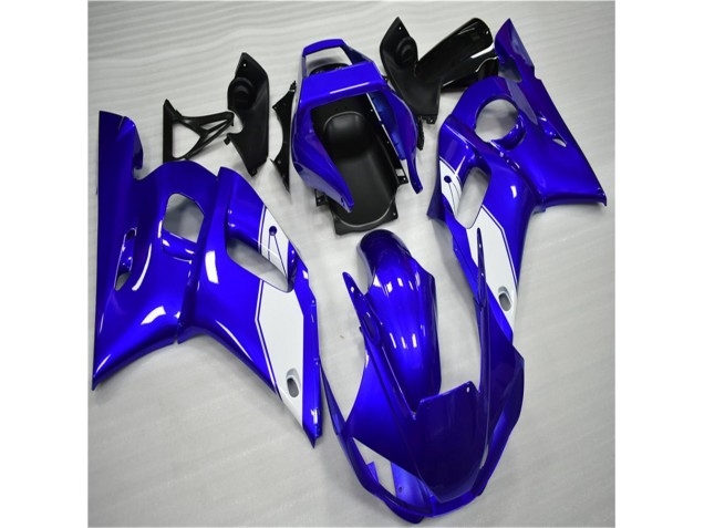 98-02 White Blue Yamaha YZF R6 Motorcycle Fairings 98-02 White Blue Yamaha YZF R6 Motorcycle Fairings