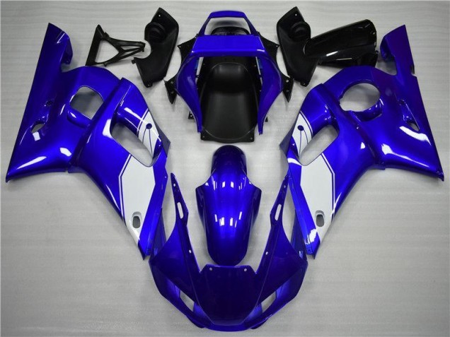 98-02 White Blue Yamaha YZF R6 Motorcycle Fairings 98-02 White Blue Yamaha YZF R6 Motorcycle Fairings