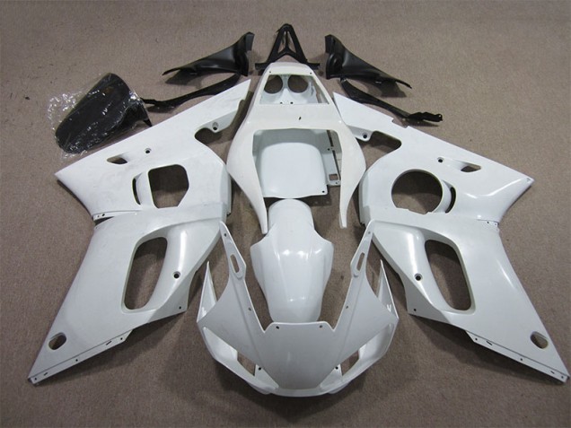 98-02 White Yamaha YZF R6 Motorcycle Fairing 98-02 White Yamaha YZF R6 Motorcycle Fairing