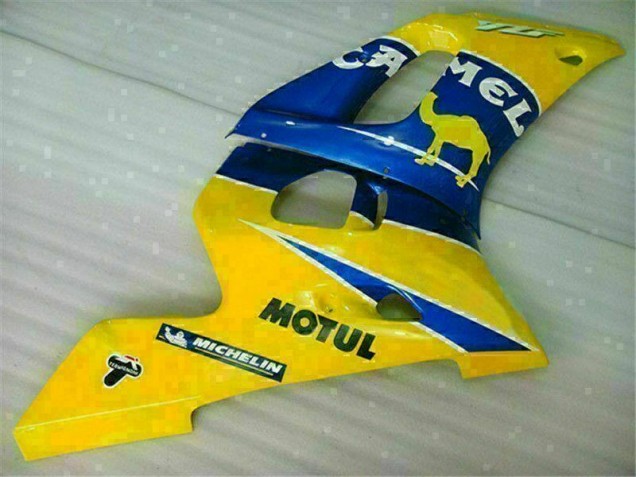 98-02 Yellow Blue Yamaha YZF R6 Motorcycle Bodywork 98-02 Yellow Blue Yamaha YZF R6 Motorcycle Bodywork