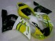 98-02 Yellow White Yamaha YZF R6 Motorcycle Fairings 98-02 Yellow White Yamaha YZF R6 Motorcycle Fairings