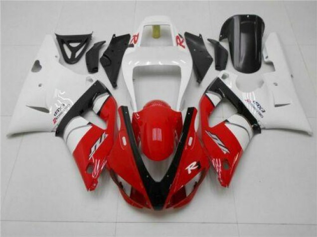 98-99 Red White Yamaha YZF R1 Motorcycle Fairing 98-99 Red White Yamaha YZF R1 Motorcycle Fairing